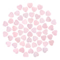 Guiqulai 60 Pcs Rose Quartz Crystals,Heart Natural Polished Crystal,0.8 Inch Mini Healing Stone,Worry Stone Bulk,Love Carved Pal