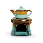 ExclusiveLane Studio Pottery Ceramic Scented Oil Burner Aroma Diffuser and Tealight Candle Holder for Home Fragrances Humidifier