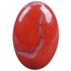 Loveliome Natural Red Jasper Oval Polished Worry Stones, Healing Crystal Indoor Fountain Stones Massage Energy Anxiety Relief It