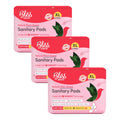 Blissnatural Sanitary Pads For Women Xl 280Mm Medium Flow | 18 Pads (3 Packs Of 6) | Extremely Soft, RashFree, Leakproof | Plan