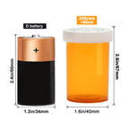 Plastic Medicine Pill Bottles with Child Resistant Caps - Push Down and Turn - Prescription Vial, Medicine Container, Pill Cases