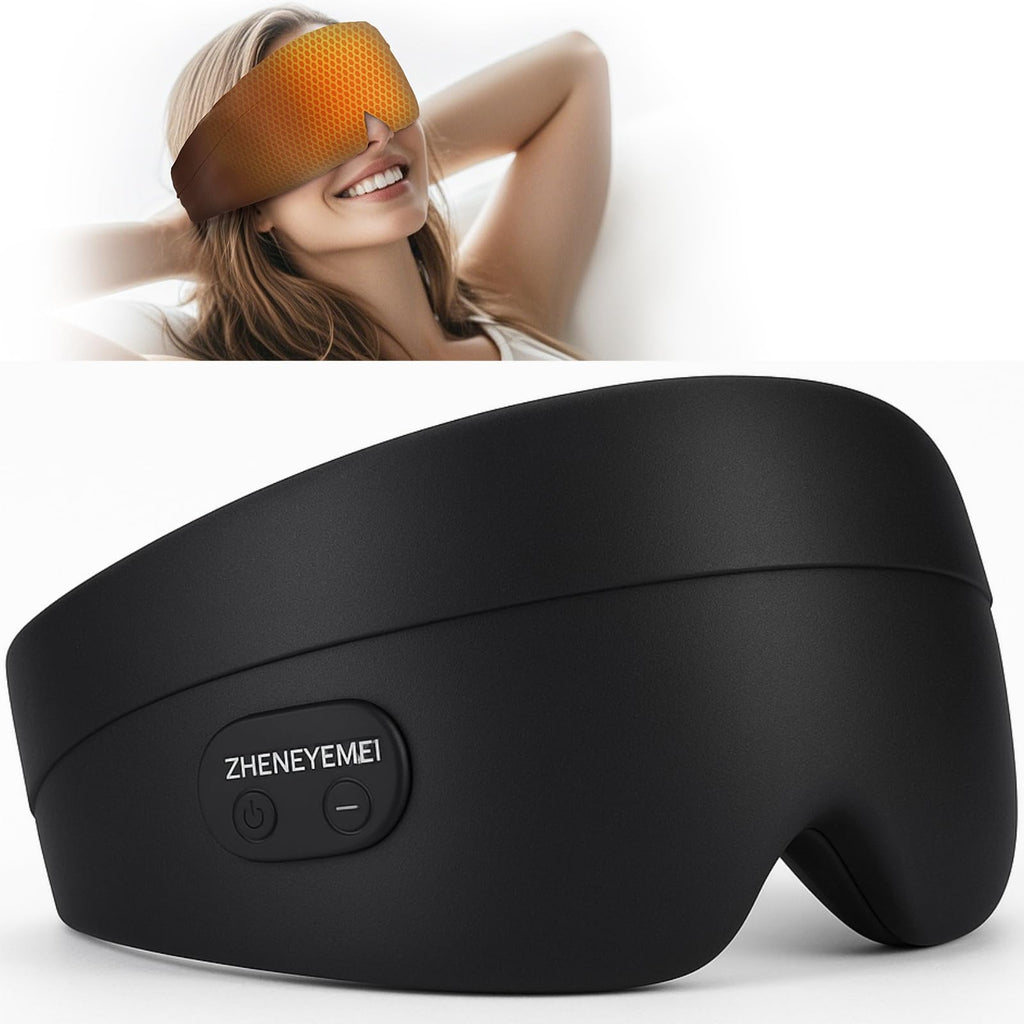 Heated Eye Masks for Dry Eyes, Cordless Silk Mask, 3 Heat Levels Electric Heating Pad for Eye Strain Relief & Fatigue,Ideal Eye 