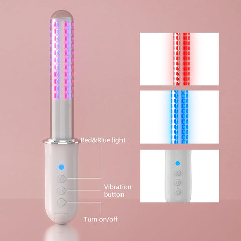 Vaginal Rejuvenation Wand,Red & Blue Led Light Therapy Device