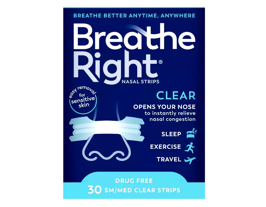 Breathe Right Nasal Strips, Small/Medium, Clear (Clear - 90 Count)