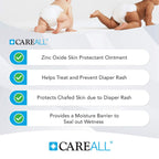 CareAll Zinc Oxide 20% Skin Protectant Barrier Ointment 2 oz, Relieves, Treats and Prevents Minor Skin Irritations due to Diaper