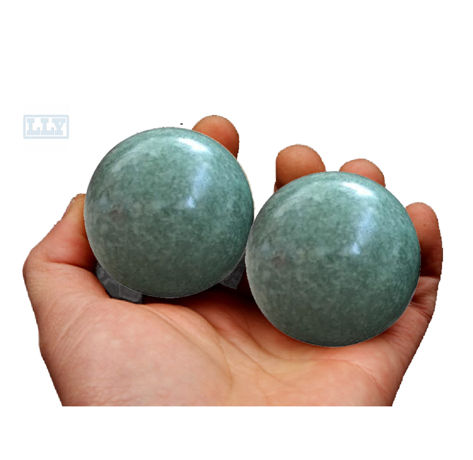 LLY Hand Exercise Ball - Lushan Jade. Adult Pressure Relief. Finger Exercise, Health Hand Ball. Massage Ball. Stress Relief, all