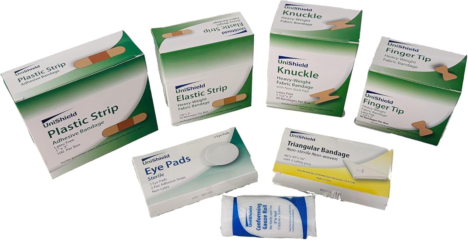 Unishield Class-A First Aid Refills Medication Without Cabinet | Essential Medications for Emergency Preparedness | Ensuring Lon