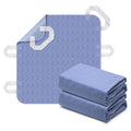 2 Pack Positioning Bed Pad with Handles, 6 Sturdy Handle Washable Bed Pads for Incontinence, Waterproof, Reusable Underpads for 