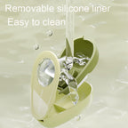 Zinmilin Avocado-Shaped Pill Cutter, Splitter for Small & Large Pills, 2-Compartment, Green, 1 Count
