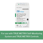 McKesson True METRIX Blood Glucose Test Strips for Diabetes [50 Strips] Self-Monitoring System