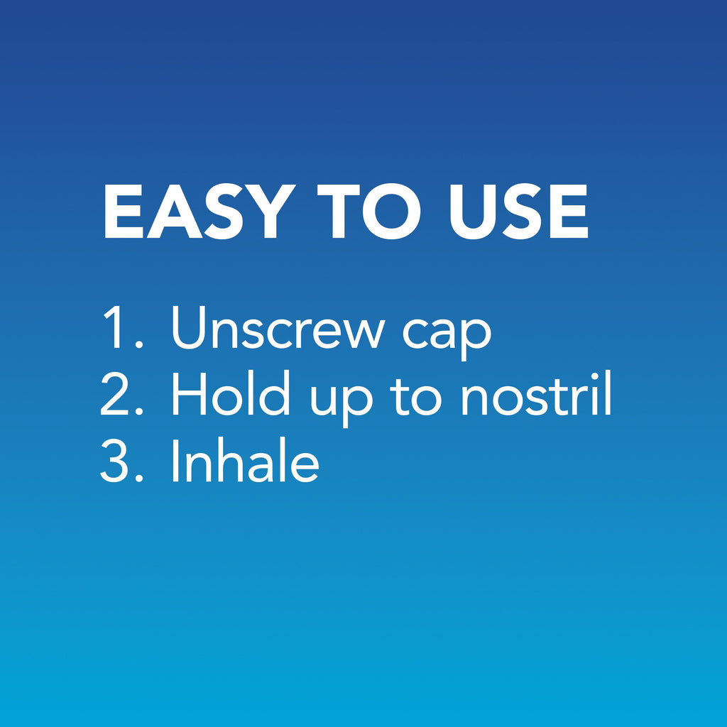 Vicks VapoInhaler, On-the-Go Portable Nasal Inhaler, Non-Medicated, With Refreshing Vicks Vapors, Menthol Scent , 2 Scented Stic