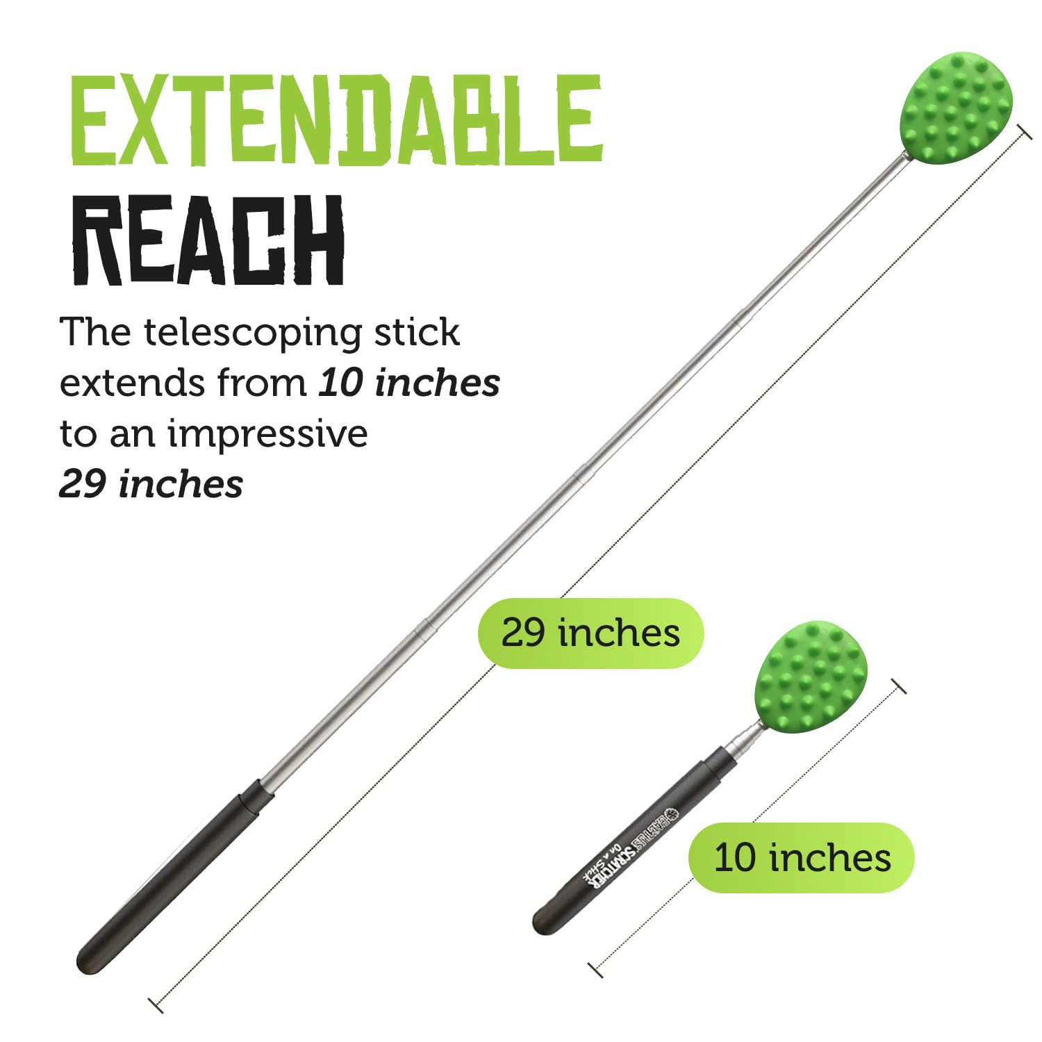 Cactus Scratcher Extendable Big Back Scratcher, Long Stick Double Side Back Scratcher for Adults, Gifts for Men Women, Itch Reli