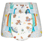 Crinklz Tab-Style Briefs Adult Printed Diapers, Astronaut, Large, Pack/15
