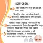 Nose Vent Sinus Relief Dilator (Pack of 8 Various Sizes) - A Simple Solution for Nasal Snorers - Reusable Snoring Device to Enjo