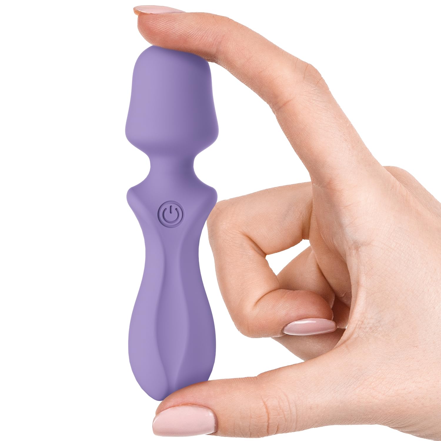 PinkScrew Portable Electric Travel Massager, Powerful Handheld Mini Neck Muscle Massage Tool (Lavender)