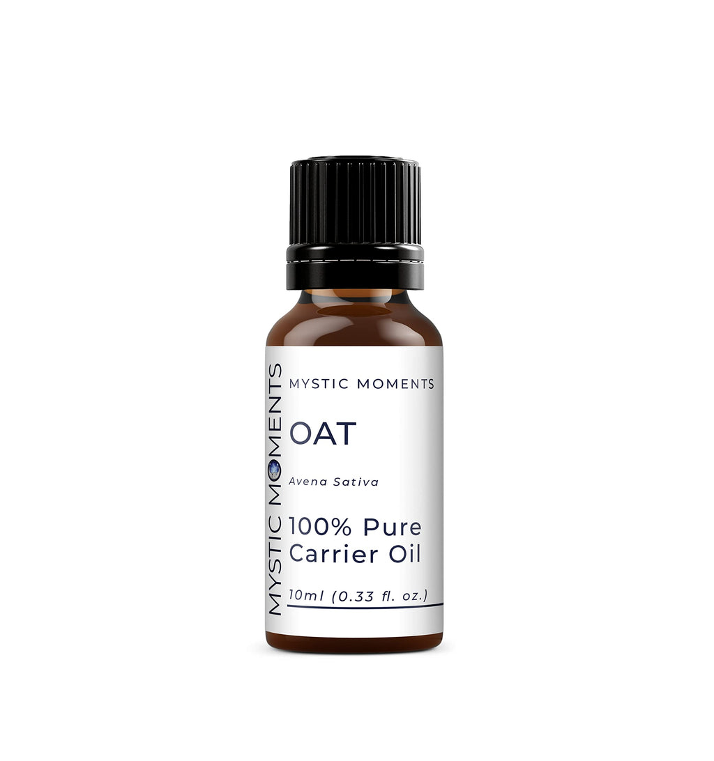 Mystic Moments | Oat Carrier Oil - 10ml - Pure & Natural Oil Perfect for Hair, Face, Nails, Aromatherapy, Massage and Oil Diluti