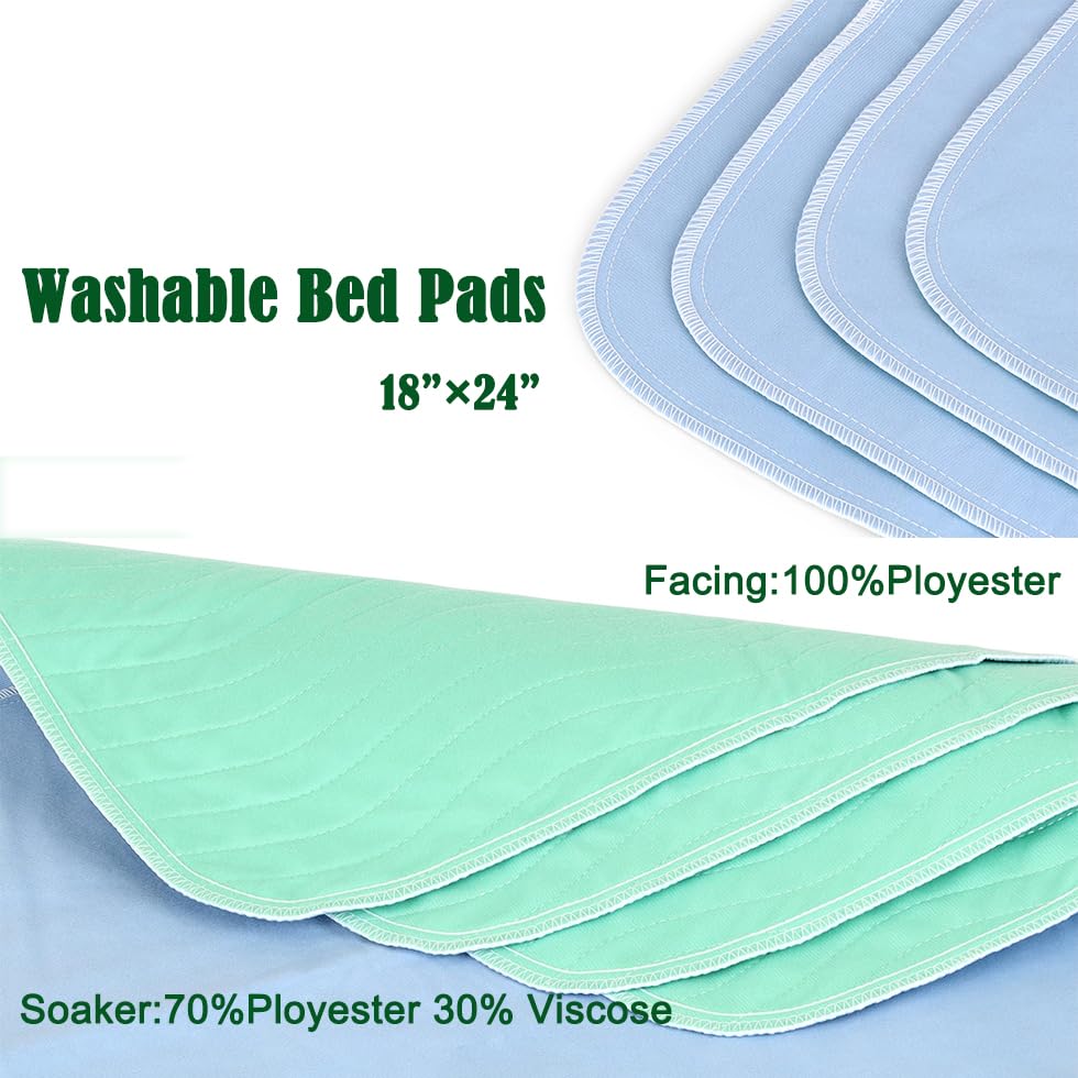 Washable Quick Dry Underpads Incontinence Bed Pads Reusable Waterproof Chucks Pads Hospital Bed Pads for Kids Adult Pee Pad for