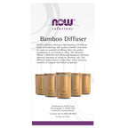 NOW Essential Oils, Ultrasonic Real Bamboo Aromatherapy Oil Diffuser, Extremely Quiet, Heat Free and Easy to Clean, Color Changi