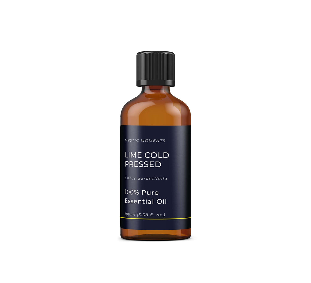 Mystic Moments | Lime Cold Pressed Essential Oil 100ml - Pure & Natural Oil for Diffusers, Aromatherapy & Massage Blends Vegan G