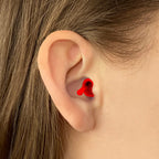Flare Calmer Kids - Ear Plugs Alternative - Reduce Annoying Noises Without Blocking Sound - Soft Reusable Silicone - Red