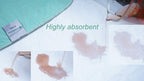 Careboree Pack of 2 Cotton Top-Layer Reusable Tuckable Underpads Incontinence Bed Pads Queen 34X60 Washable 21 Wings