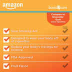 Amazon Basic Care Coated Nicotine Polacrilex Gum, 2 mg (nicotine), Stop Smoking Aid, Fruit Flavor, 160 Count