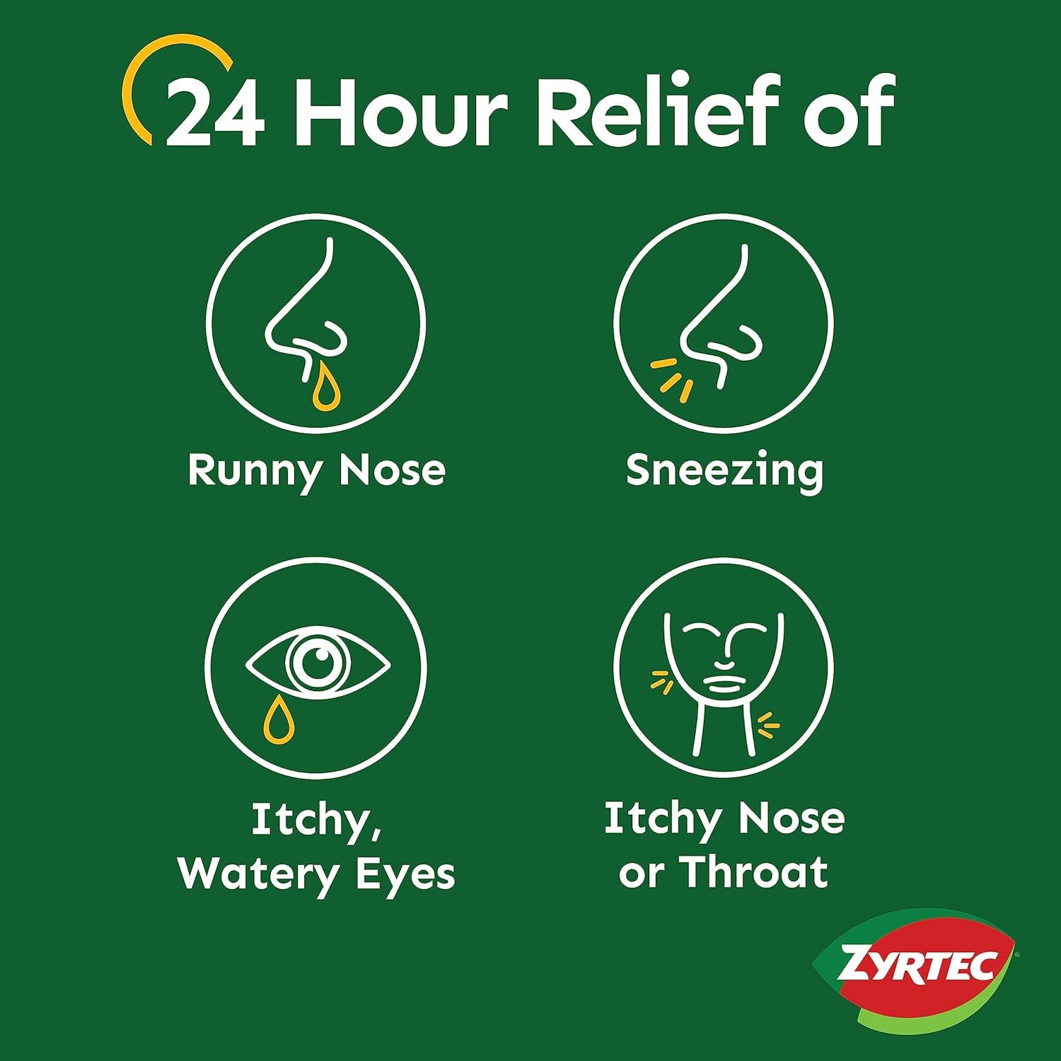 Zyrtec Allergy Liquid Gels, 24 Hour, 40 Count (Pack of 2)