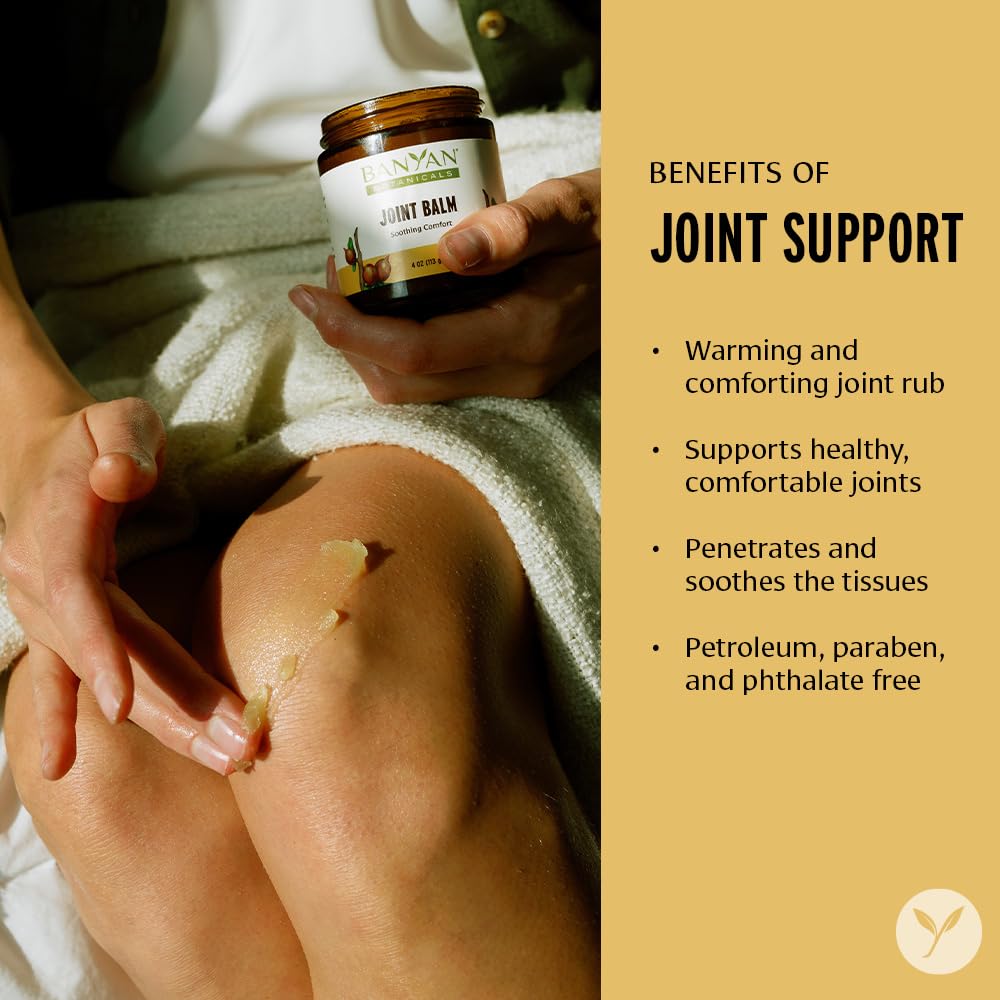 Banyan Botanicals Joint Balm - Organic Balm for Joints with Boswellia and Guggulu - for Supporting Comfortable Joints and Overal