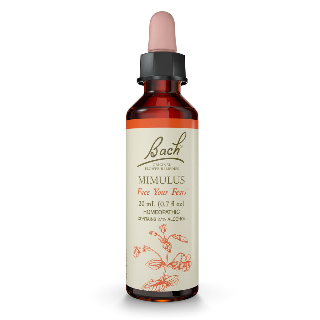 Bach Original Flower Remedies, Mimulus - Face Your Fears - Natural Homeopathic Flower Essence for Emotional Balance - Vegan, Glu