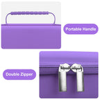 Canboc Travel Carrying Case for Asthma Inhaler, Handheld Spacer for Adults and Kids, Masks, Hard Inhaler Case with Mesh Pocket f