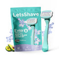 Letsshave Evior 6 Shaving Razor For Women | MidFlex Blades & Dual Moisture Bar Infused With Aloe Vera & Avacado | Smooth & Safe