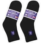 Falari 6-pack Physicians Approved Diabetic Ankle Socks (13-15 King Size, 6-pack Black)