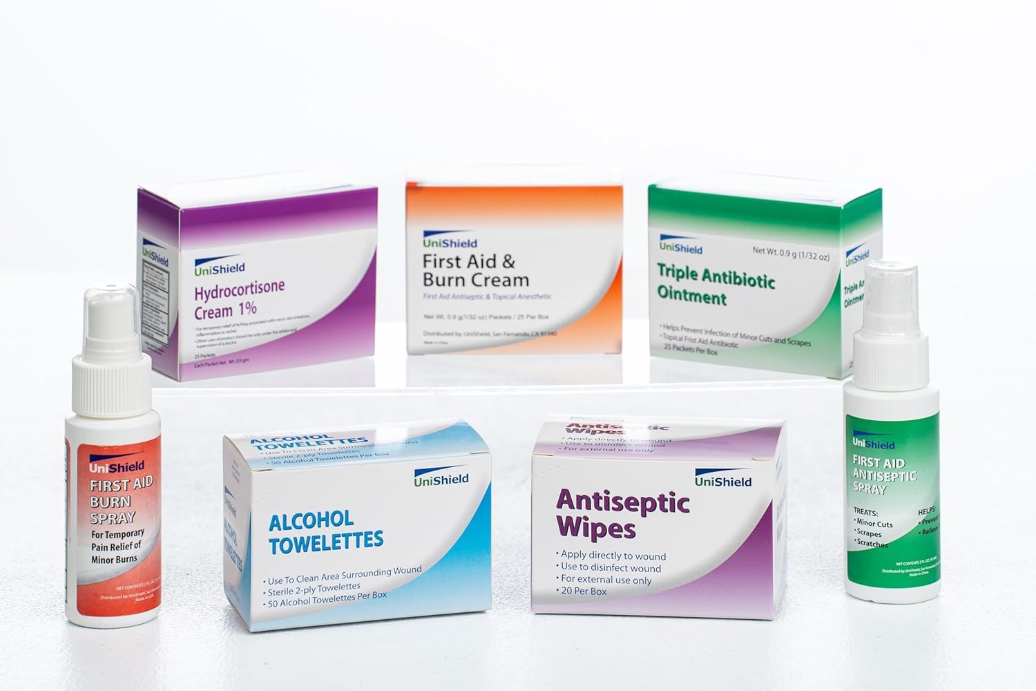 Unishield Class-A First Aid Refills Medication Without Cabinet | Essential Medications for Emergency Preparedness | Ensuring Lon