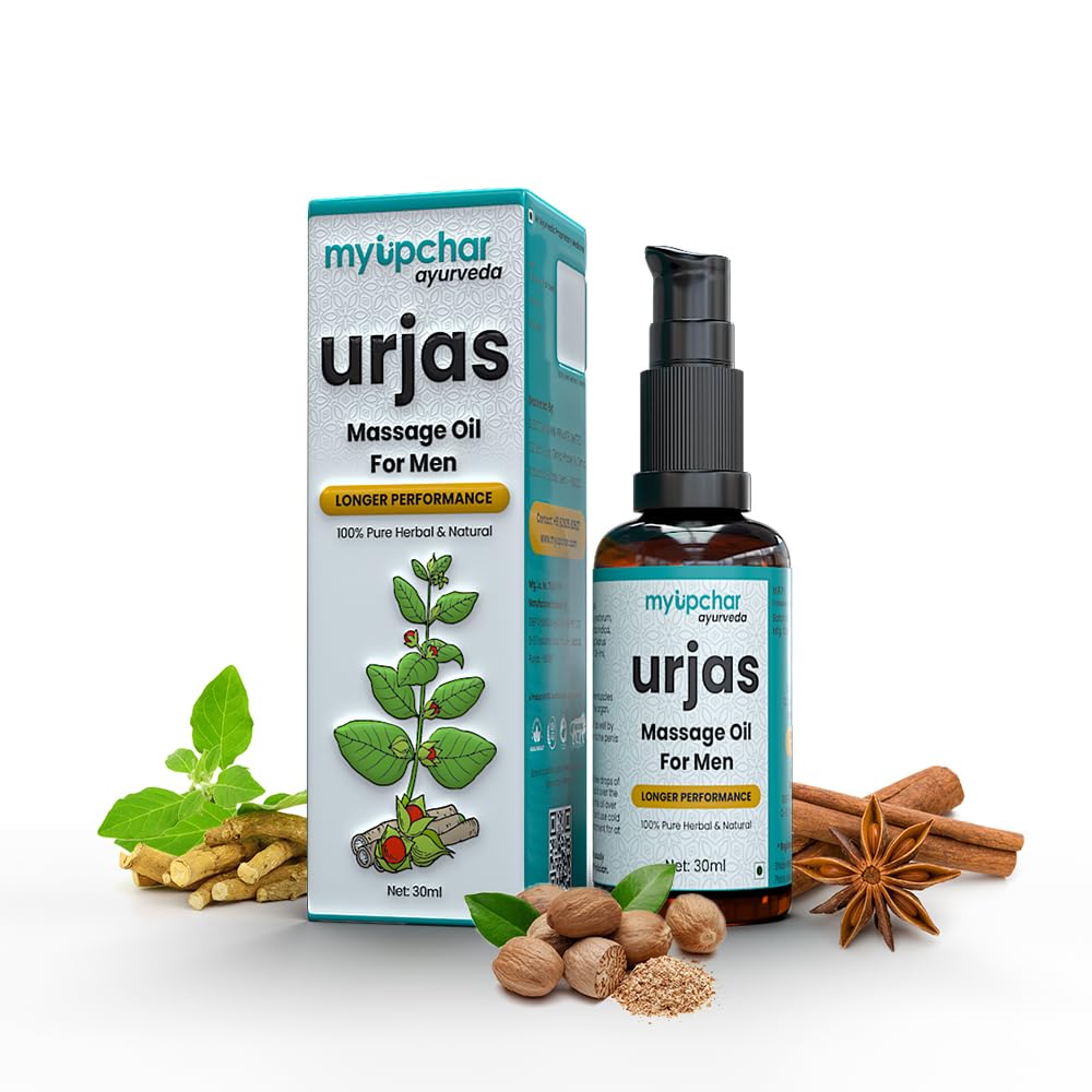 Myupchar Ayurveda Urjas Sensual Massage Oil For Muscle Growth And Relaxation  30Ml