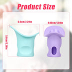 2pcs Eye Wash Cup, Hanging Silicone Eye Rinse Cup Portable Eye Flush Cup Reusable Eye Washer Cleaning Tool for Remove Dust Makeu