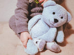 Thermal-Aid Zoo Animals - Buckley The Blue Bear - Heatable Therapeutic Stuffed Animals for Kids - Hot & Cold Therapy - Ice Pack