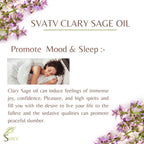 SVATV Clary Sage Essential Oil Therapeutic Grade Aromatherapy Oils Fragrance Oil for Diffuser Yoga Massage & DIY Personal Care 1