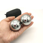 Z QINGZHENG 1.66 Inch,42mm Solid Stainless Steel Baoding Balls,Health Exercise Massage Handball (2pcs)