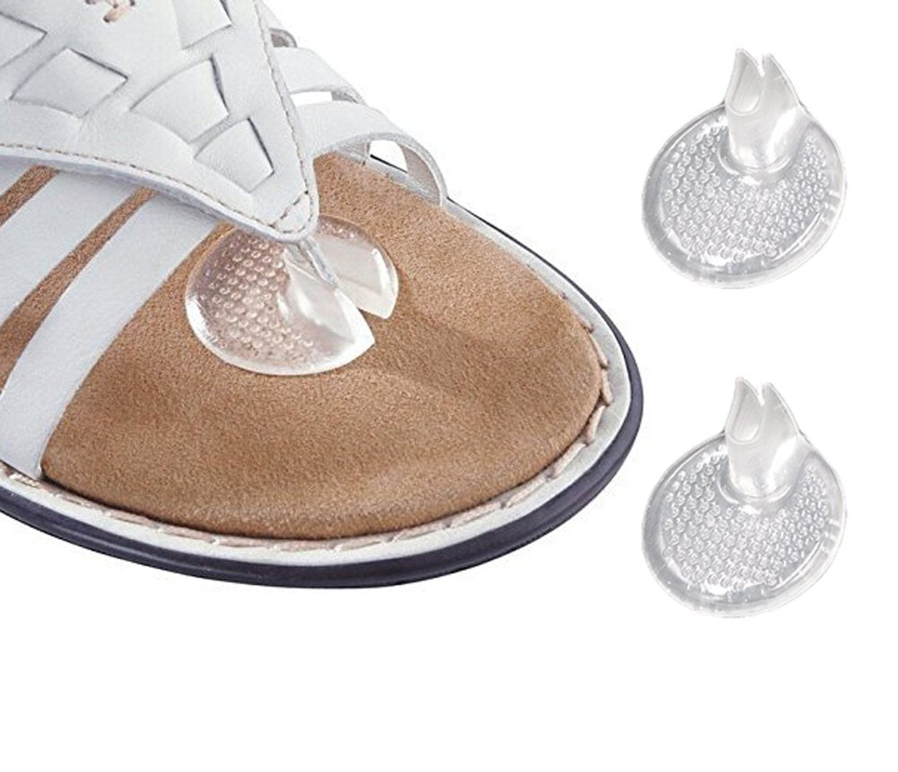 5 Pairs Non-Slip Silicone Thong Sandal Toe Guards Cushions Sandal Flip-Flop Toe Protectors,Clear