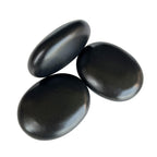 MINGJISHIYE Hot Stone Massage, 3 Piece Set Large Oval Hot Stone 3.58x2.78x1.19 inches, Basalt Home spa, Relaxation, Massage Trea