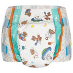 Crinklz Tab-Style Briefs Adult Printed Diapers, Astronaut, Medium, Pack/15