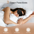 Easysleep 3D Sleep Mask Sleep Headphones White Noise Sleep Eye Mask with 31 Soothing Sounds 3 Timer Soft Adjustable Light Blocki
