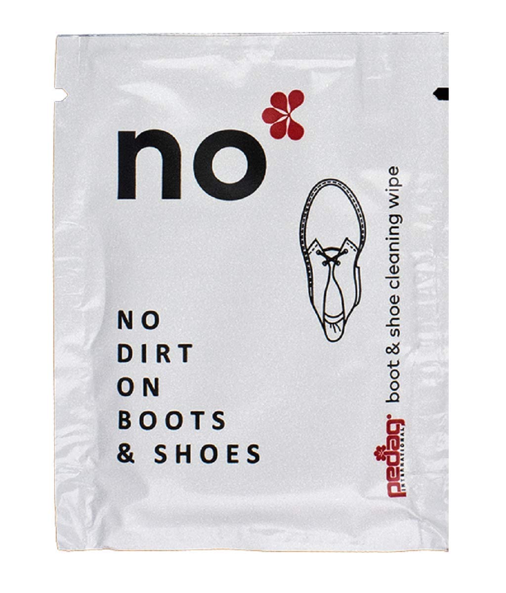 Pedag Wipes No Kit - Cleans and Shines Shoes and Boots When Travel - Set of 10