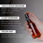 Lemongrass Room Linen & Pillow Spray by Aromafume | 100ml/3.38 fl oz | with Pure Lemongrass Essential Oil | Aromatherapy Spray f