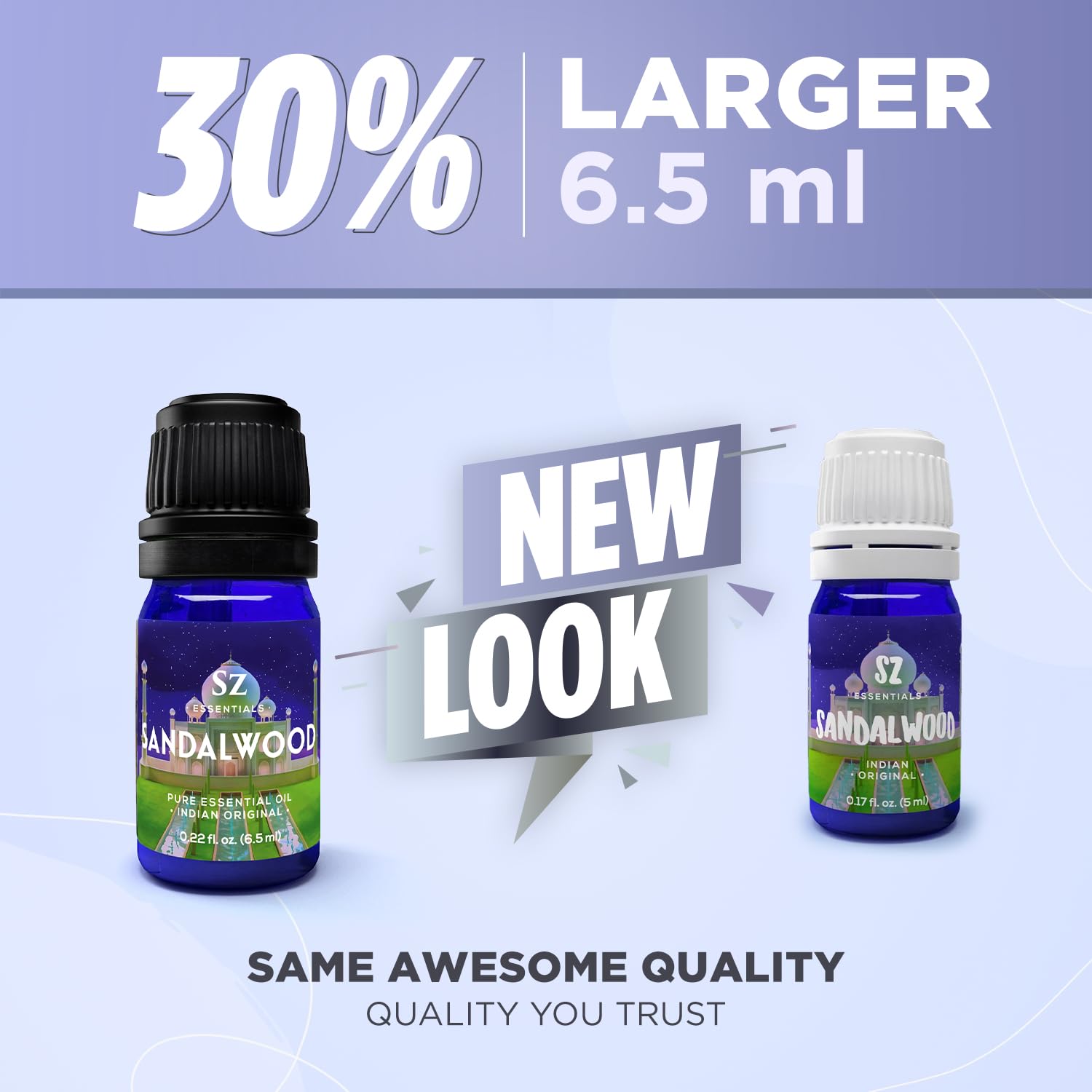 Sz Essentials - Sandalwood Essential Oil, 100% Pure, Natural Oil - (Santalum Album) Indian Sandalwood - Deep, Woody, Balsamic Sc