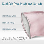 LULUSILK Mulberry Silk Sleep Eye Mask & Blindfold with Elastic Strap/Headband, Soft Eye Cover Eyeshade for Night Sleeping, Trave