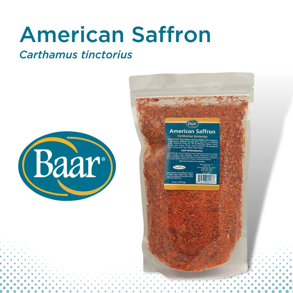 Baar Products - American Saffron Herbal Tea - Digestive Aid & Intestinal Cleansing, Helps Relieve Psoriasis, Eczema, Dermatitis