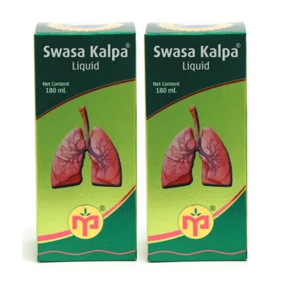 Maruthi Pharma Swasa Kalpa Syrup (Green, 180Ml)  Pack Of 2