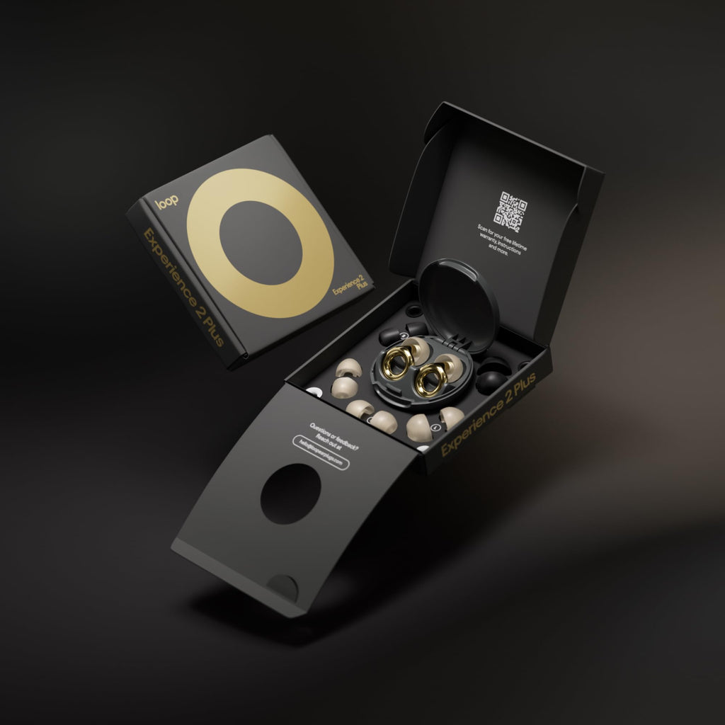 Loop Experience 2 Plus Ear Plugs - Stylish Certified Hearing Protection for Concerts & Festivals, Live Events, Sports, DJs & Nig
