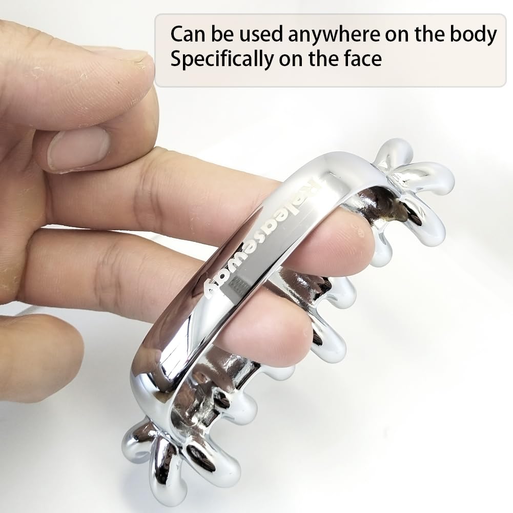 Stainless Steel Facial Massage Tool for Deep Tissue Massage and Cellulite Reduction - Unbreakable and Soft Tissue Massage Tool f